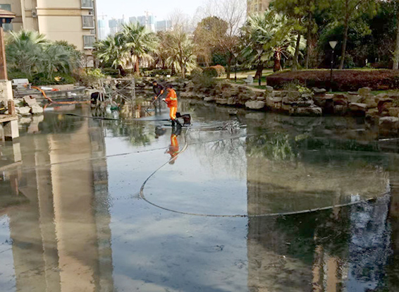 晴隆景观池淤泥清理